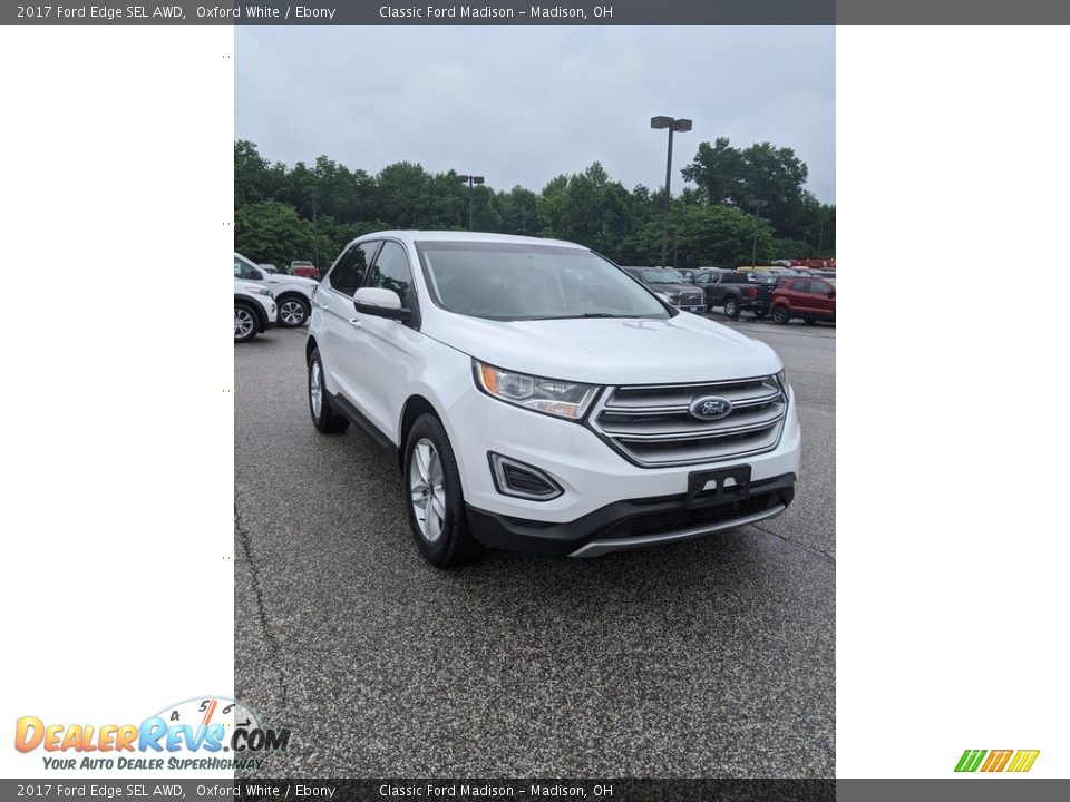 2017 Ford Edge SEL AWD Oxford White / Ebony Photo #15