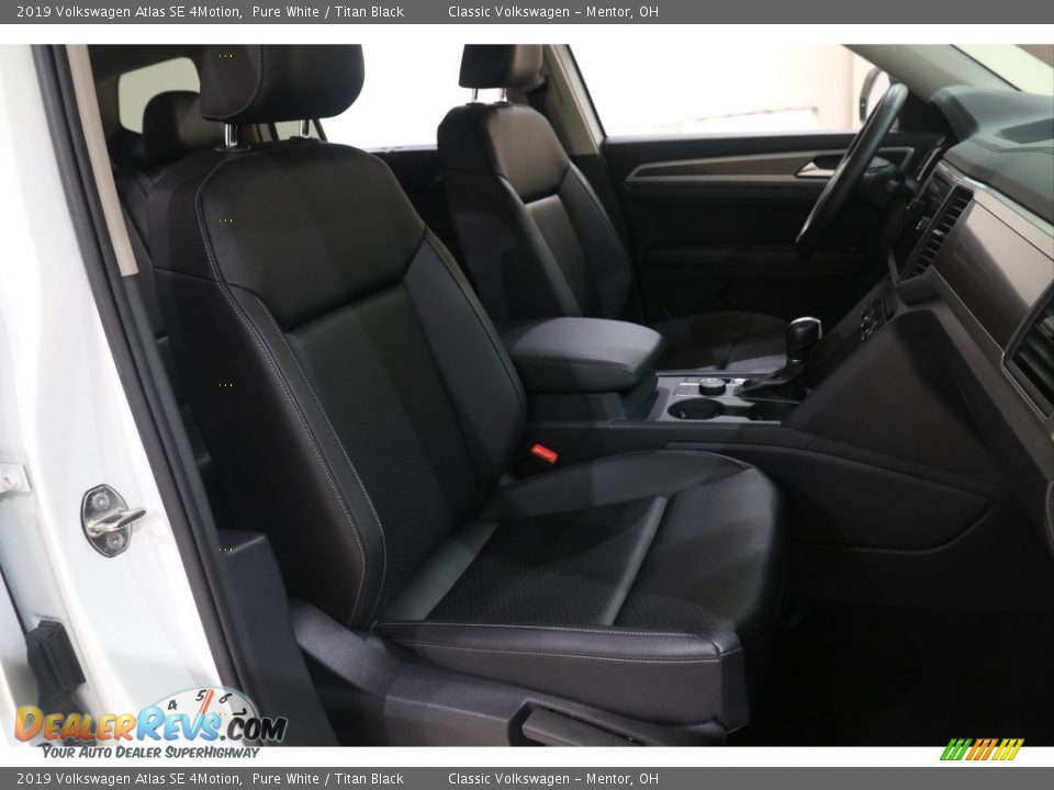 2019 Volkswagen Atlas SE 4Motion Pure White / Titan Black Photo #14