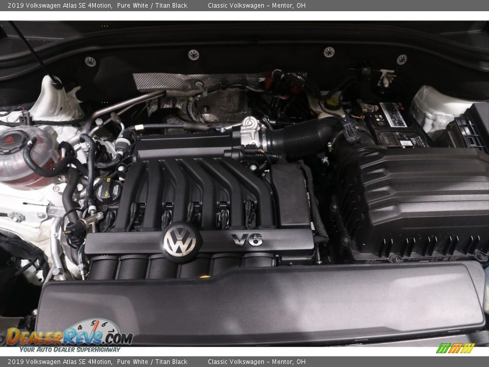 2019 Volkswagen Atlas SE 4Motion Pure White / Titan Black Photo #19