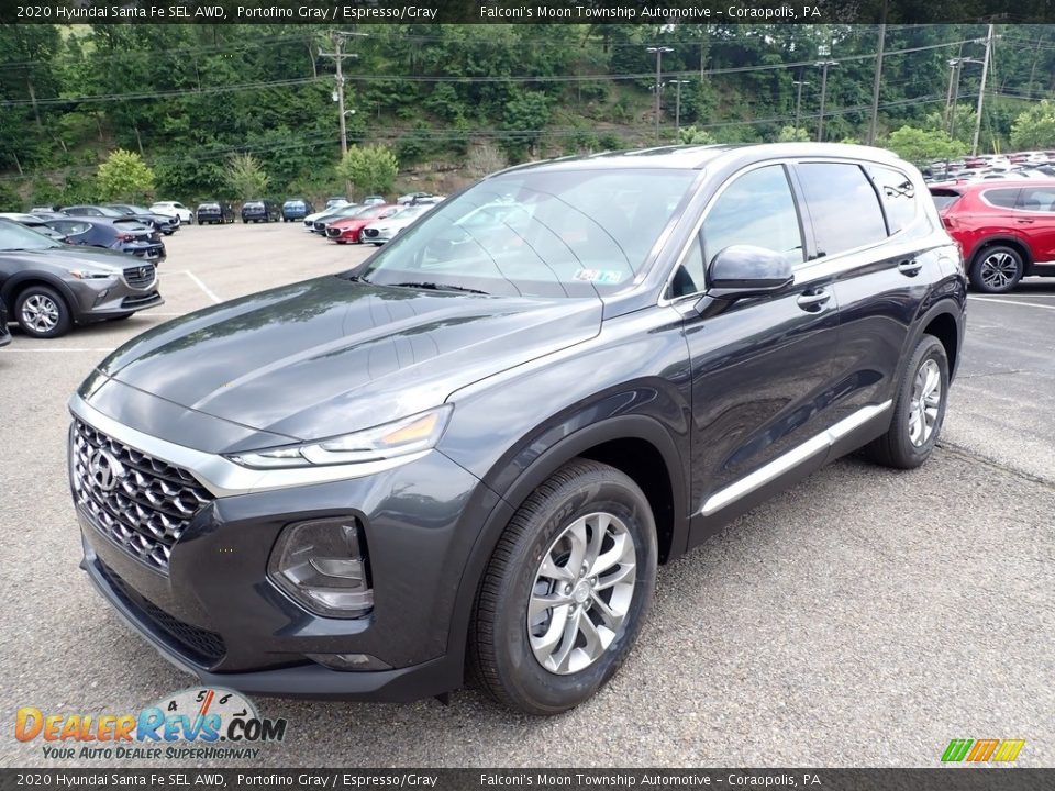 2020 Hyundai Santa Fe SEL AWD Portofino Gray / Espresso/Gray Photo #5