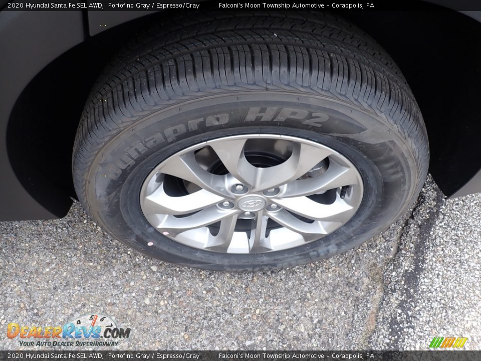 2020 Hyundai Santa Fe SEL AWD Portofino Gray / Espresso/Gray Photo #7