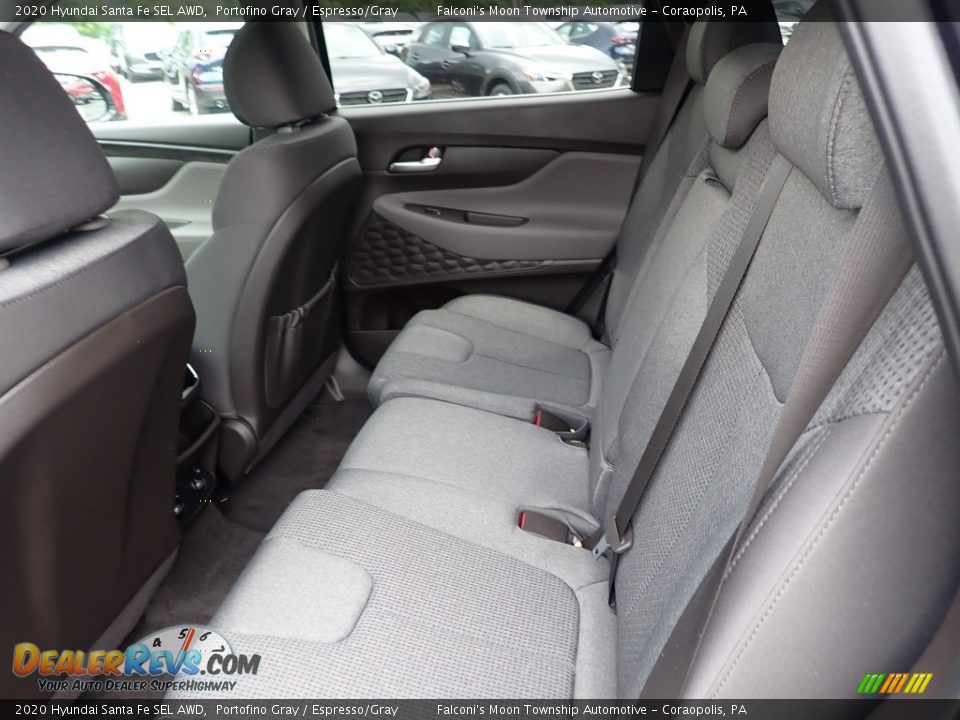 2020 Hyundai Santa Fe SEL AWD Portofino Gray / Espresso/Gray Photo #8