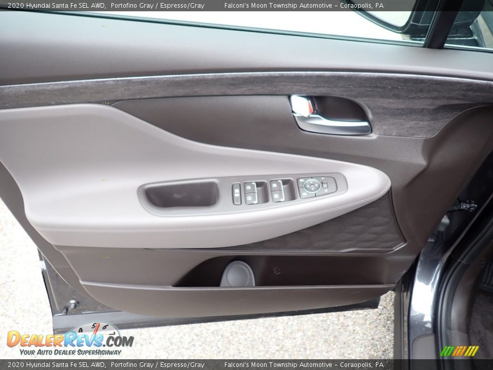 2020 Hyundai Santa Fe SEL AWD Portofino Gray / Espresso/Gray Photo #10