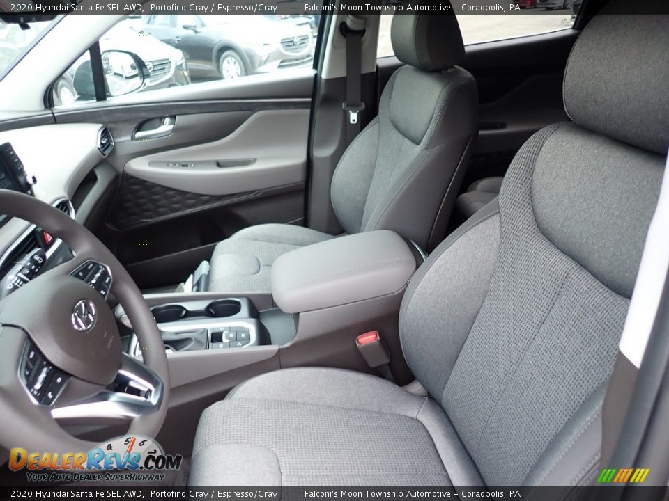 2020 Hyundai Santa Fe SEL AWD Portofino Gray / Espresso/Gray Photo #11