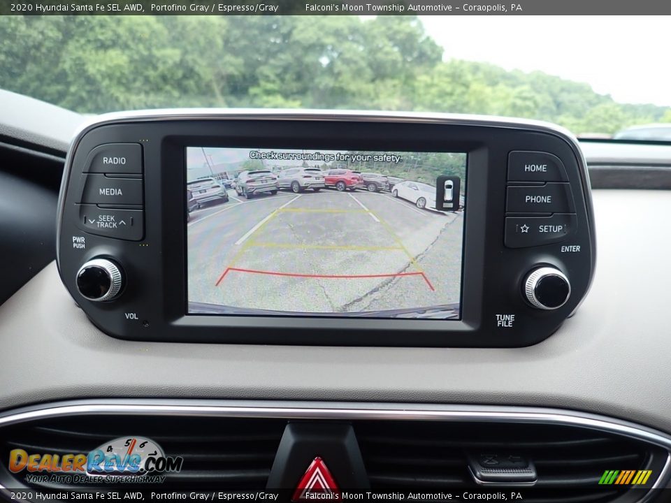 2020 Hyundai Santa Fe SEL AWD Portofino Gray / Espresso/Gray Photo #14