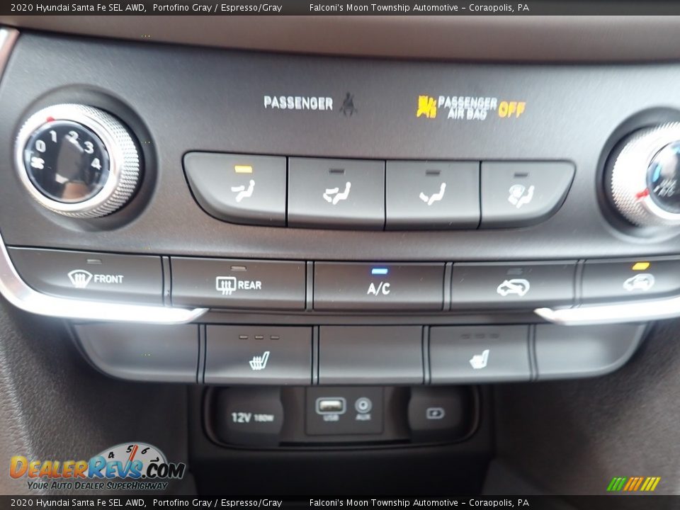 2020 Hyundai Santa Fe SEL AWD Portofino Gray / Espresso/Gray Photo #15