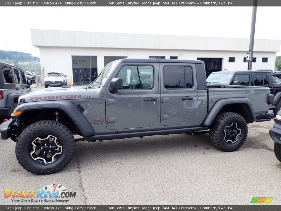 2020 Jeep Gladiator Rubicon 4x4 Sting-Gray / Black Photo #3