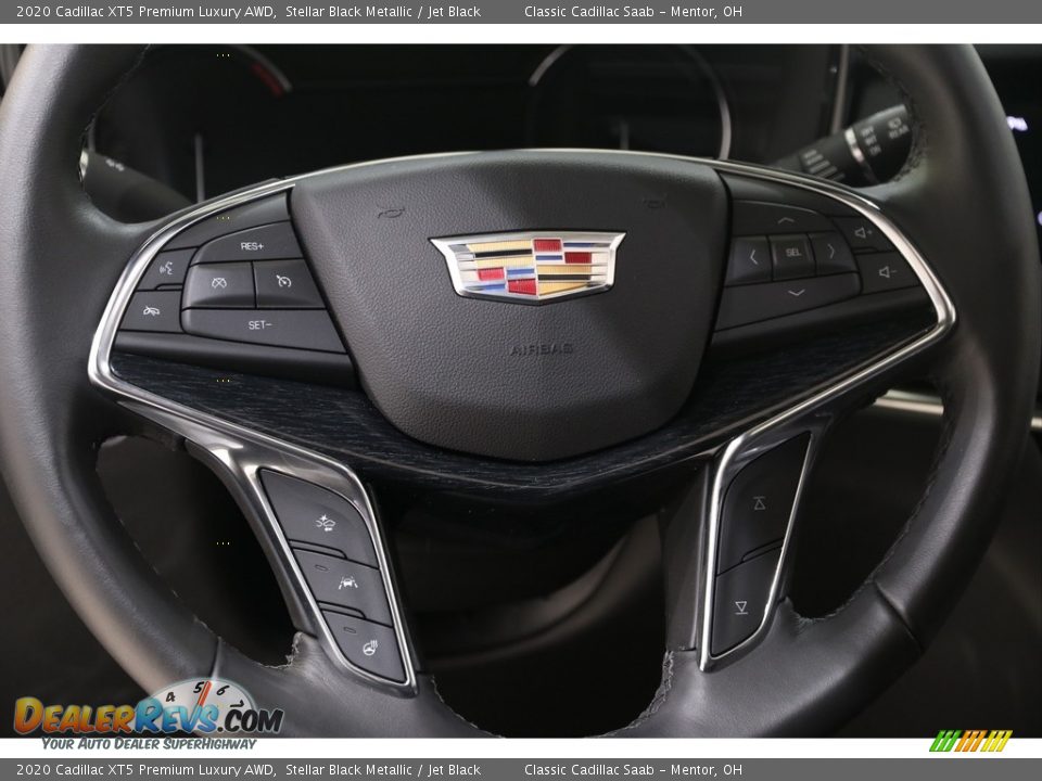 2020 Cadillac XT5 Premium Luxury AWD Stellar Black Metallic / Jet Black Photo #7