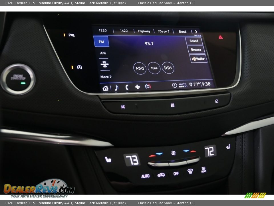 2020 Cadillac XT5 Premium Luxury AWD Stellar Black Metallic / Jet Black Photo #11
