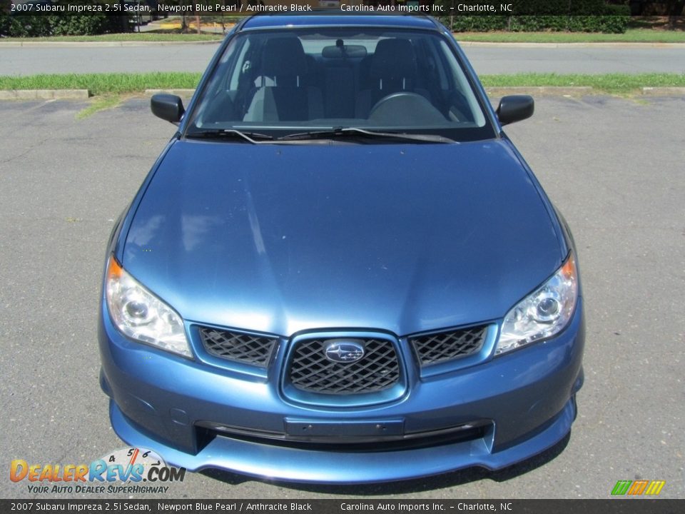 2007 Subaru Impreza 2.5i Sedan Newport Blue Pearl / Anthracite Black Photo #5