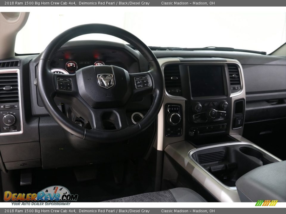 2018 Ram 1500 Big Horn Crew Cab 4x4 Delmonico Red Pearl / Black/Diesel Gray Photo #6