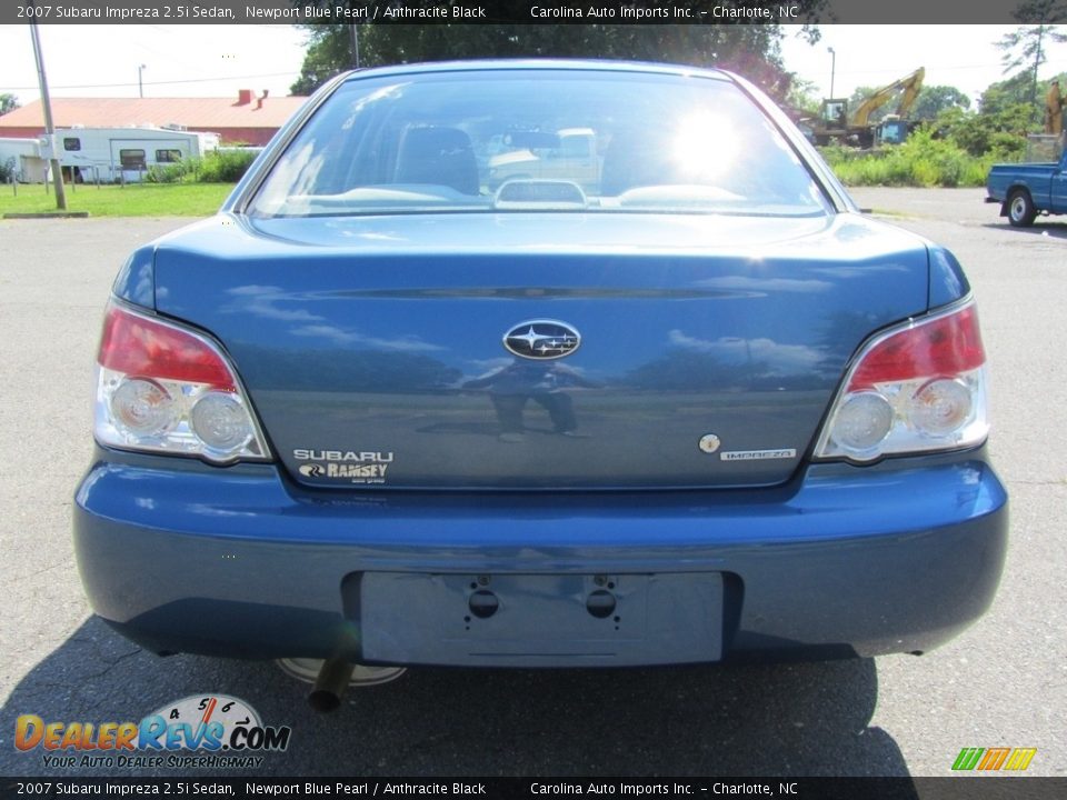 2007 Subaru Impreza 2.5i Sedan Newport Blue Pearl / Anthracite Black Photo #9
