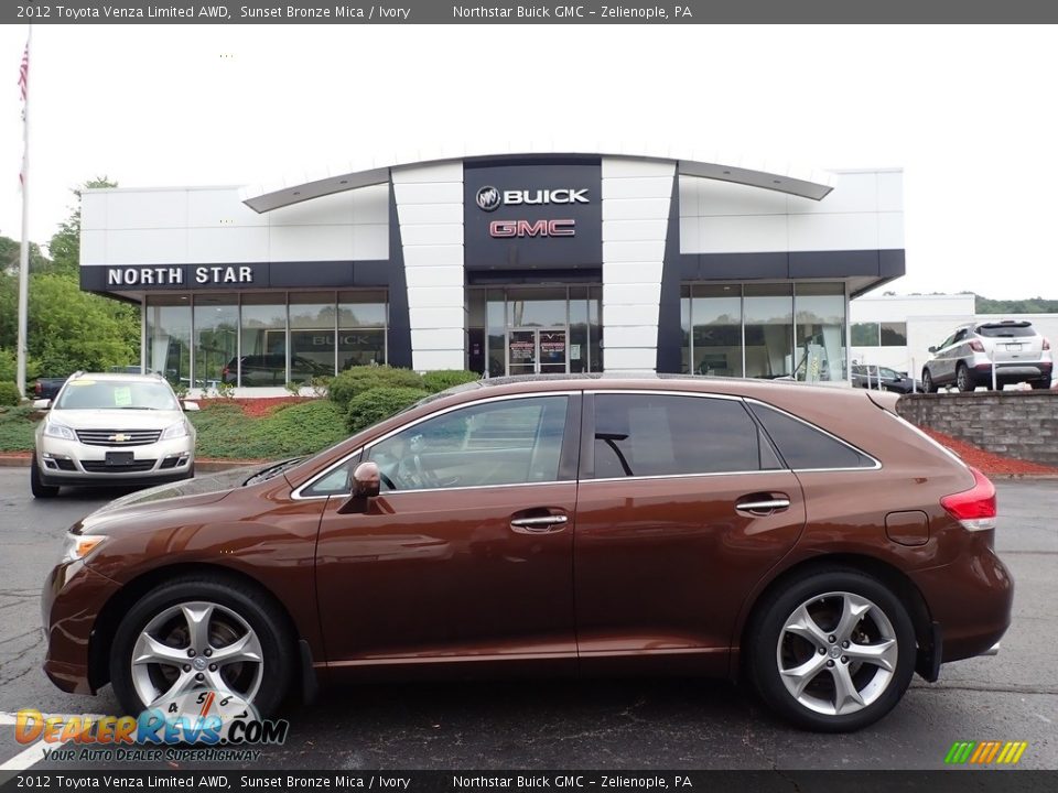 2012 Toyota Venza Limited AWD Sunset Bronze Mica / Ivory Photo #1