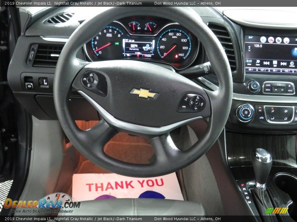 2019 Chevrolet Impala LS Nightfall Gray Metallic / Jet Black/­Dark Titanium Photo #29