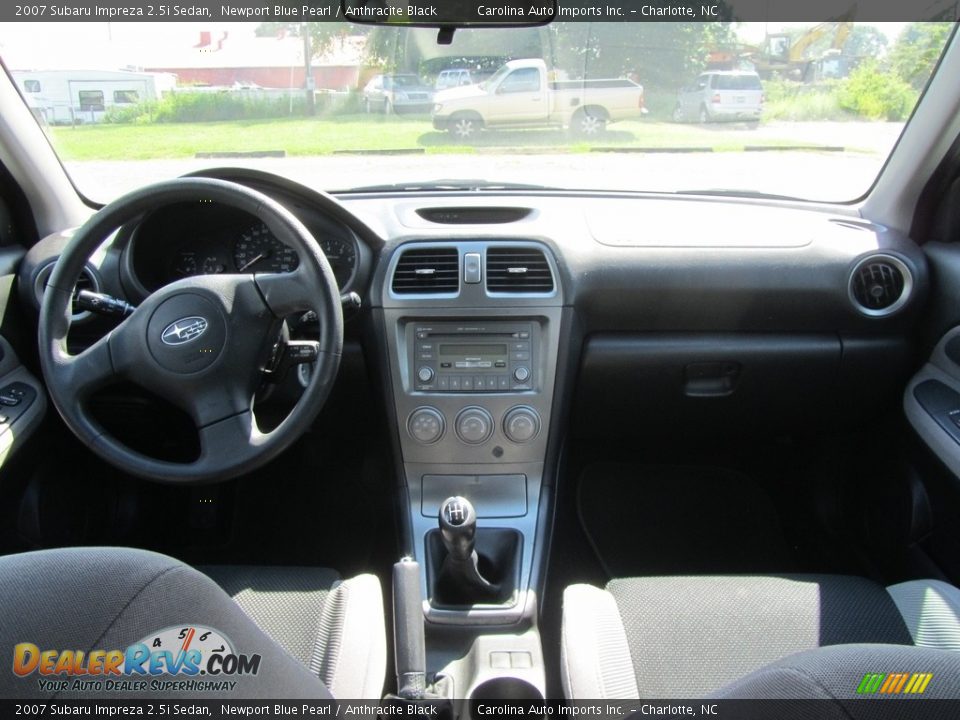 2007 Subaru Impreza 2.5i Sedan Newport Blue Pearl / Anthracite Black Photo #13