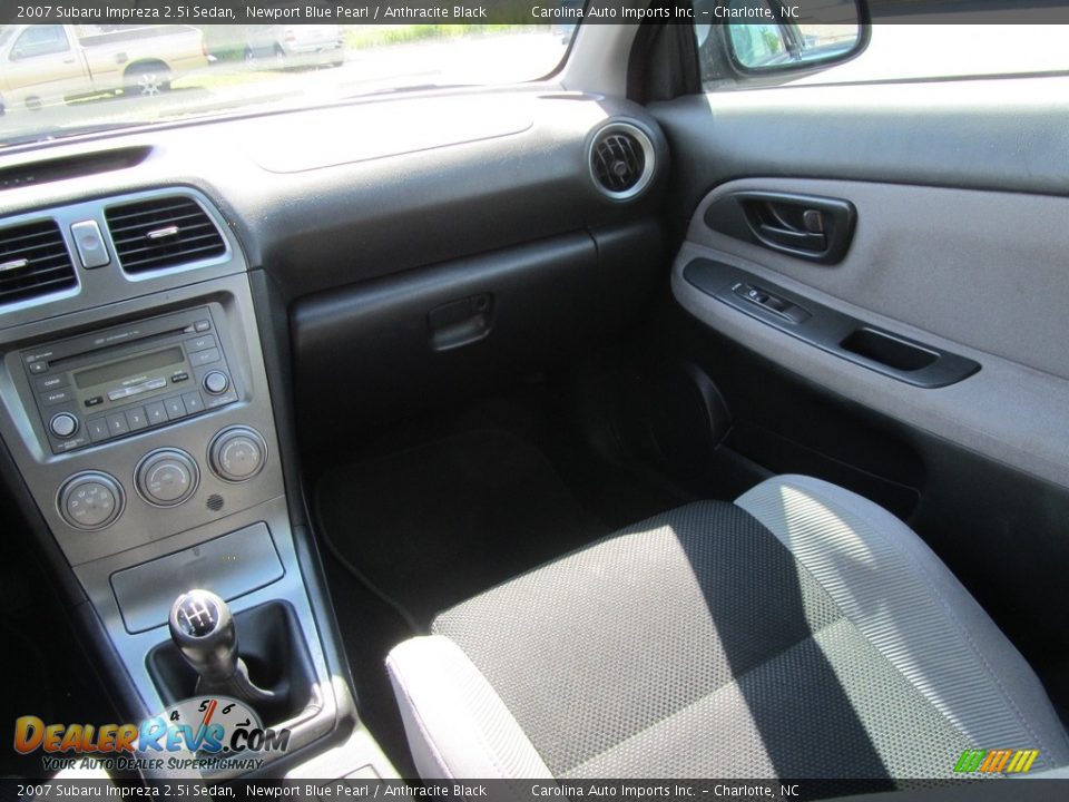 2007 Subaru Impreza 2.5i Sedan Newport Blue Pearl / Anthracite Black Photo #14