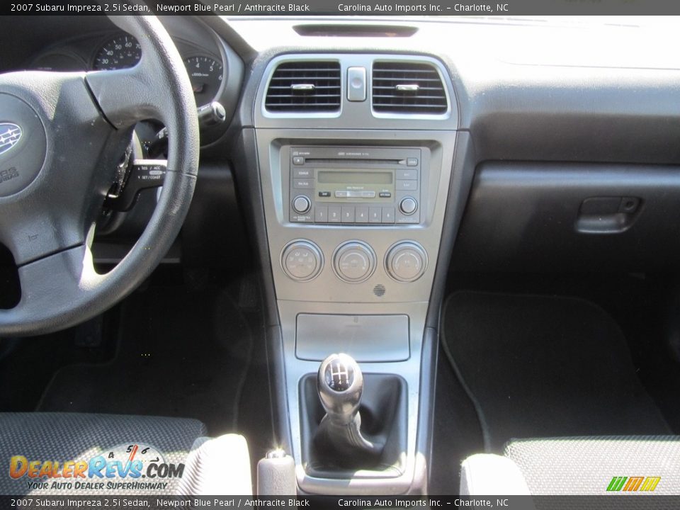 2007 Subaru Impreza 2.5i Sedan Newport Blue Pearl / Anthracite Black Photo #15