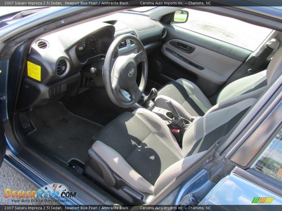 2007 Subaru Impreza 2.5i Sedan Newport Blue Pearl / Anthracite Black Photo #16