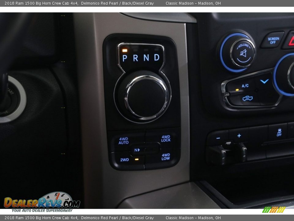 2018 Ram 1500 Big Horn Crew Cab 4x4 Delmonico Red Pearl / Black/Diesel Gray Photo #18