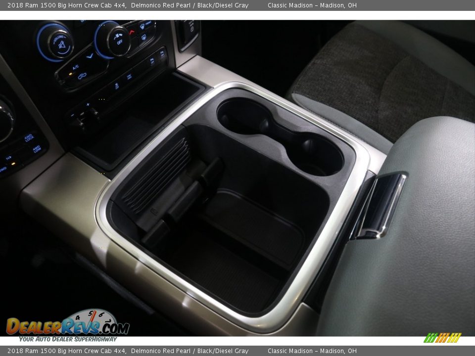 2018 Ram 1500 Big Horn Crew Cab 4x4 Delmonico Red Pearl / Black/Diesel Gray Photo #19