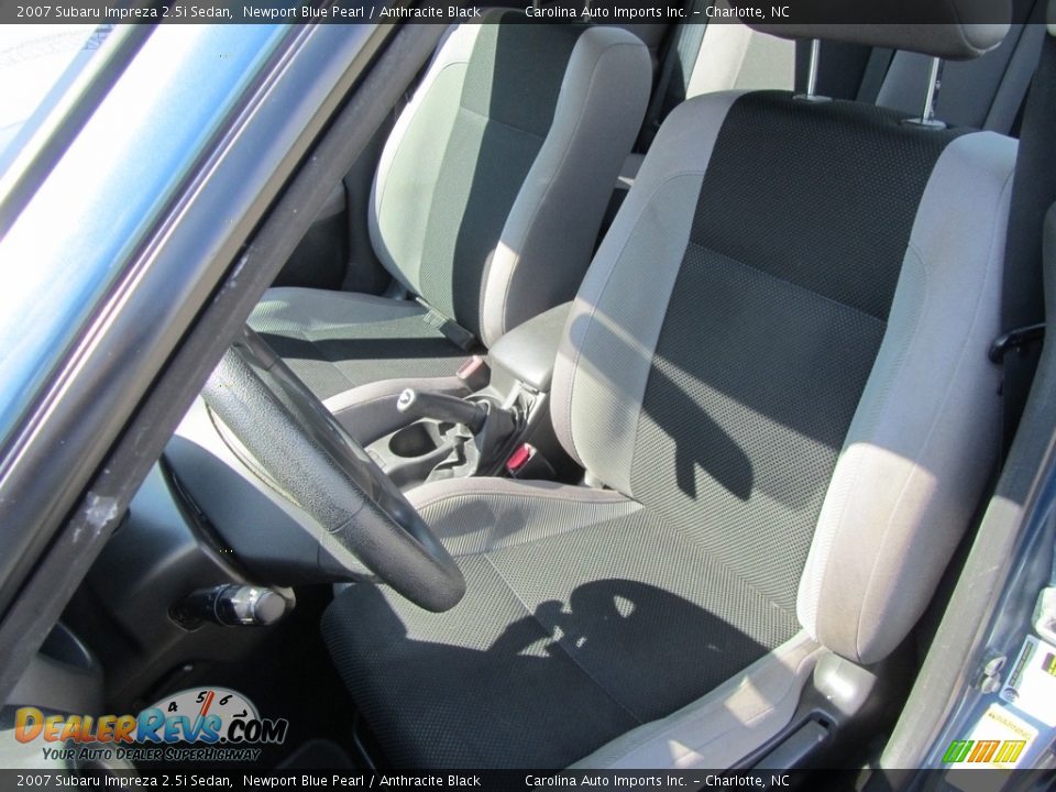 2007 Subaru Impreza 2.5i Sedan Newport Blue Pearl / Anthracite Black Photo #18