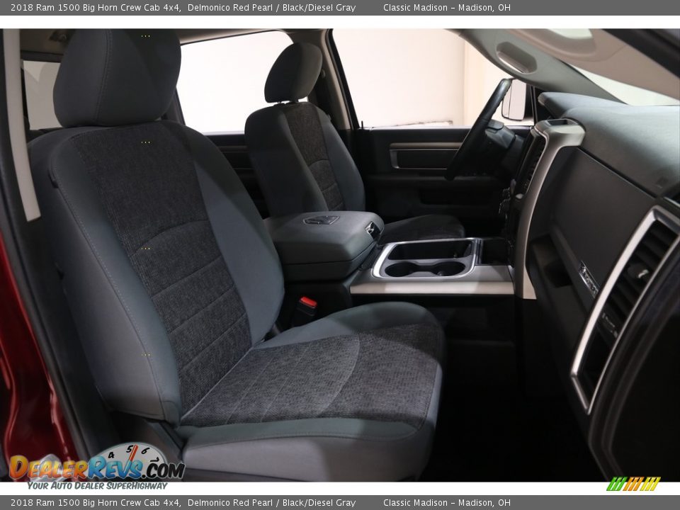 2018 Ram 1500 Big Horn Crew Cab 4x4 Delmonico Red Pearl / Black/Diesel Gray Photo #20