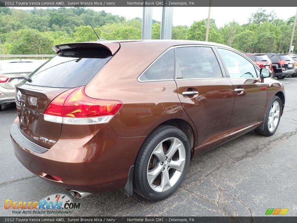 2012 Toyota Venza Limited AWD Sunset Bronze Mica / Ivory Photo #10