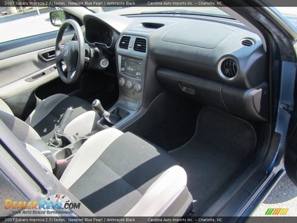 2007 Subaru Impreza 2.5i Sedan Newport Blue Pearl / Anthracite Black Photo #21