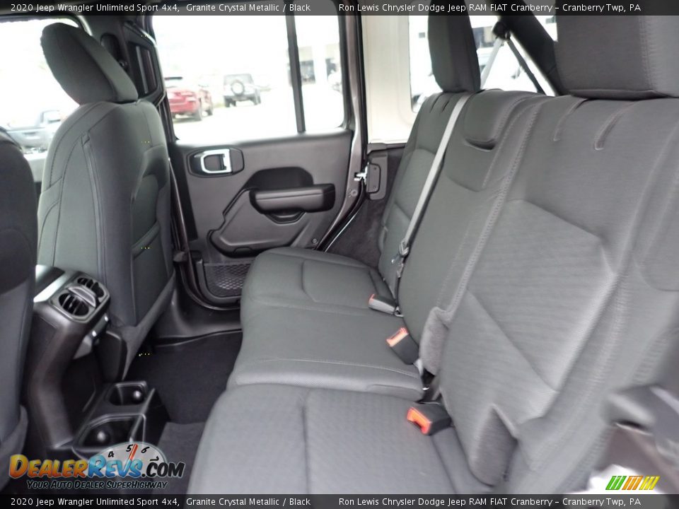 Rear Seat of 2020 Jeep Wrangler Unlimited Sport 4x4 Photo #11