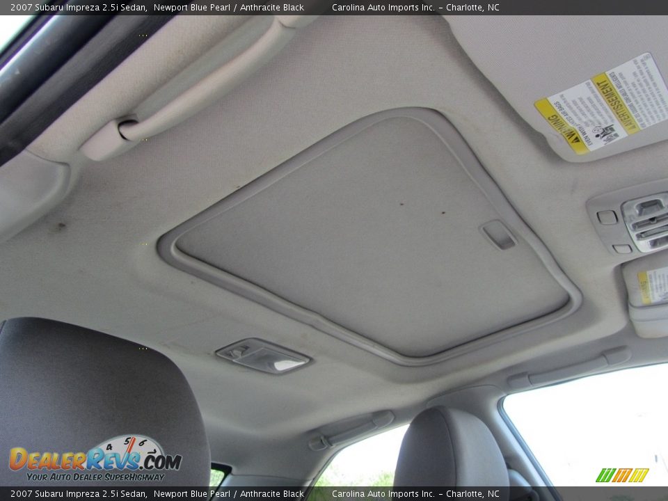 2007 Subaru Impreza 2.5i Sedan Newport Blue Pearl / Anthracite Black Photo #23