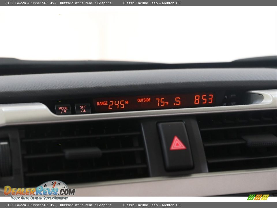 2013 Toyota 4Runner SR5 4x4 Blizzard White Pearl / Graphite Photo #10