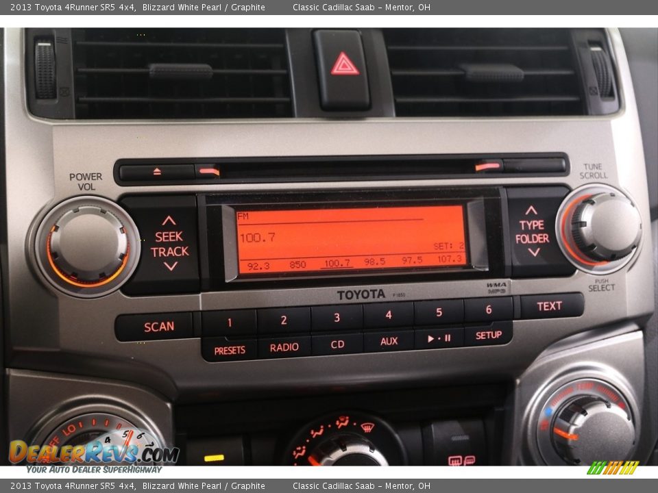 2013 Toyota 4Runner SR5 4x4 Blizzard White Pearl / Graphite Photo #11