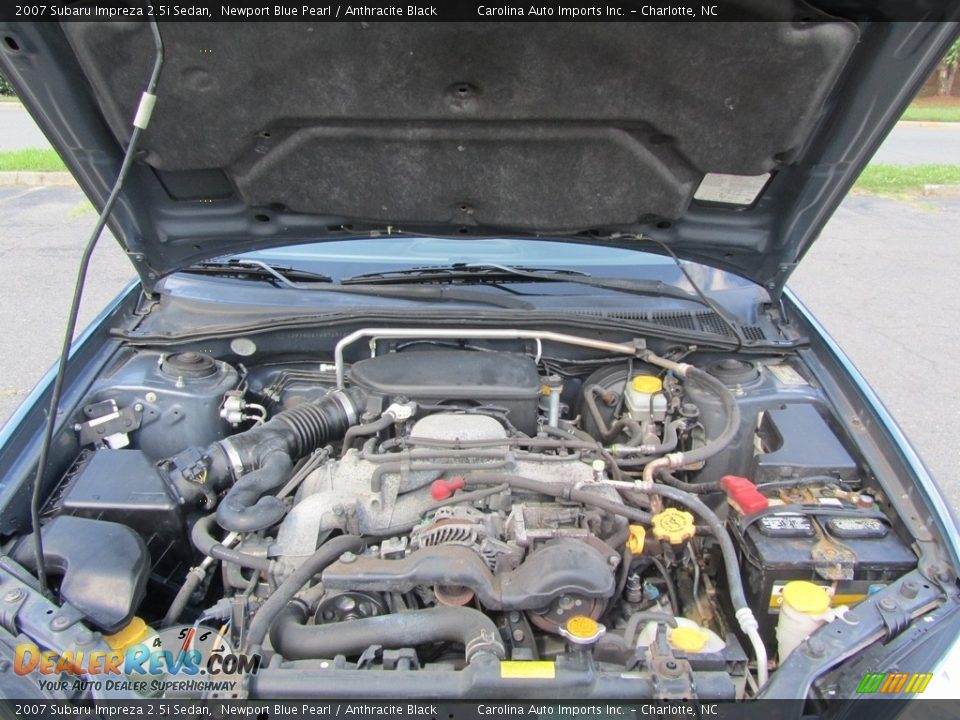 2007 Subaru Impreza 2.5i Sedan Newport Blue Pearl / Anthracite Black Photo #25