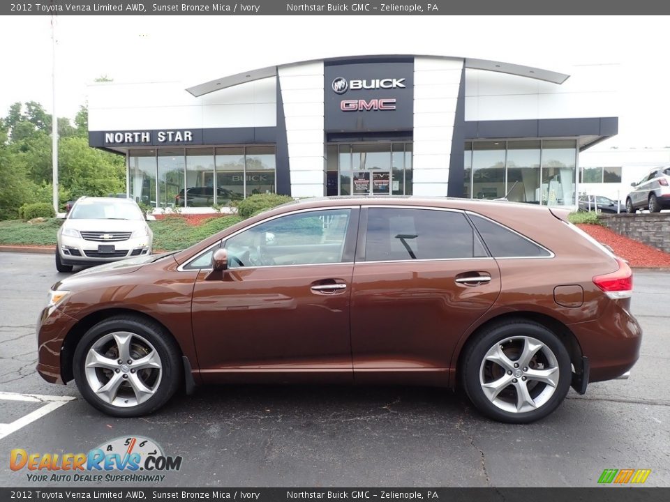 2012 Toyota Venza Limited AWD Sunset Bronze Mica / Ivory Photo #15