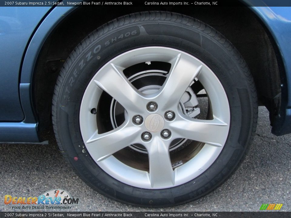 2007 Subaru Impreza 2.5i Sedan Newport Blue Pearl / Anthracite Black Photo #26