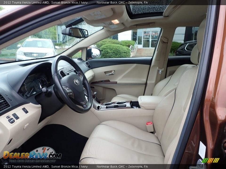 2012 Toyota Venza Limited AWD Sunset Bronze Mica / Ivory Photo #21