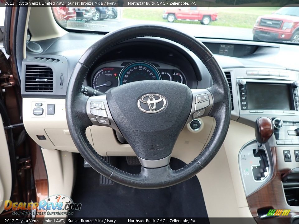 2012 Toyota Venza Limited AWD Sunset Bronze Mica / Ivory Photo #26