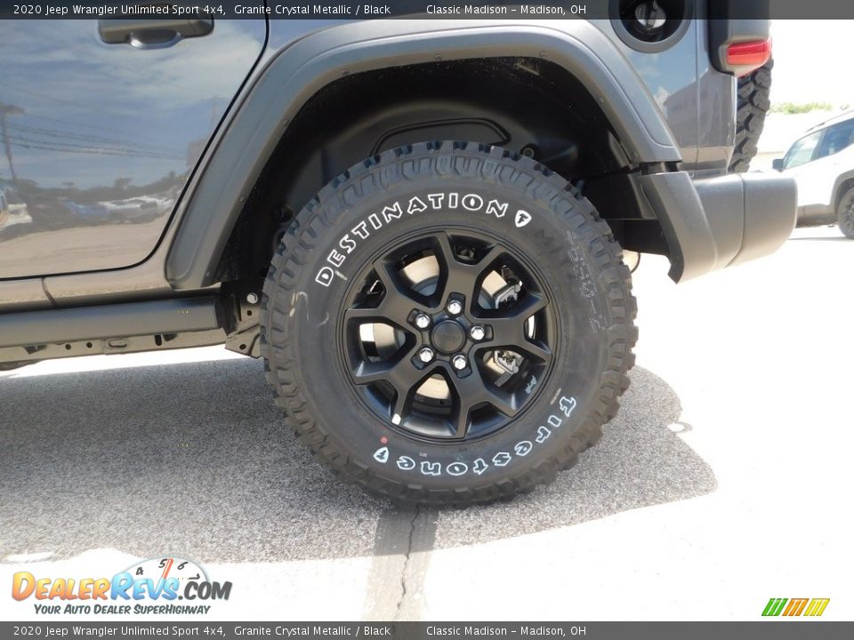 2020 Jeep Wrangler Unlimited Sport 4x4 Granite Crystal Metallic / Black Photo #7