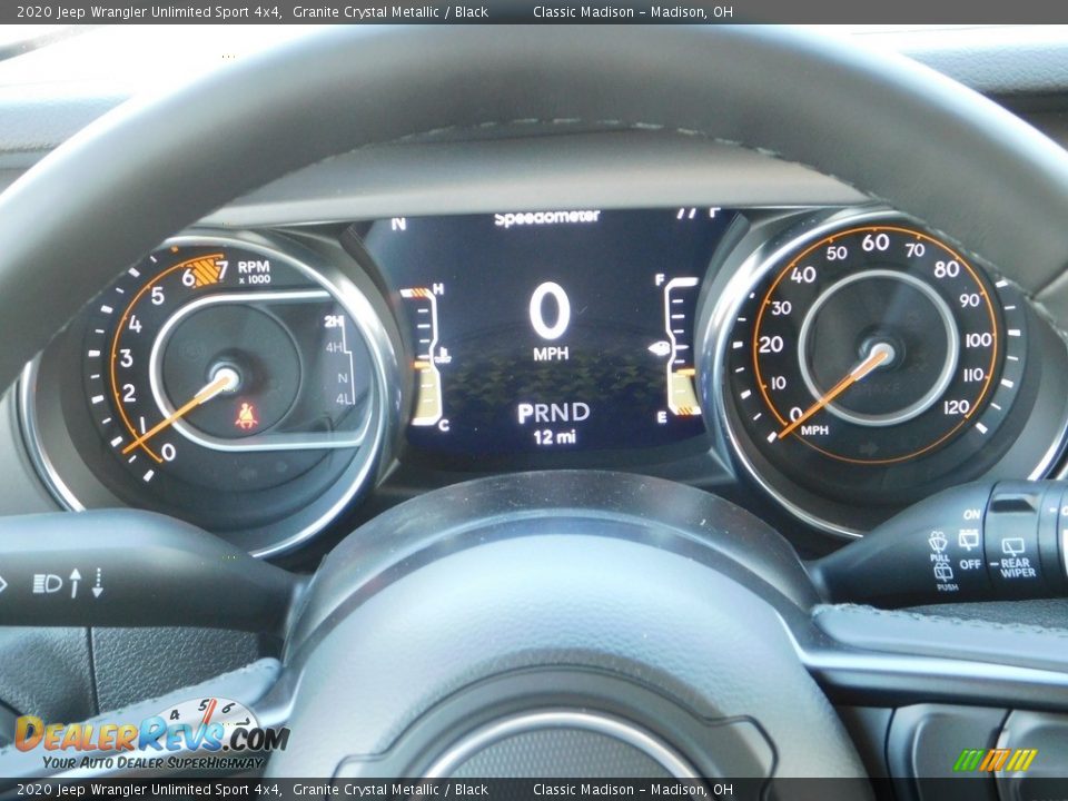 2020 Jeep Wrangler Unlimited Sport 4x4 Granite Crystal Metallic / Black Photo #13