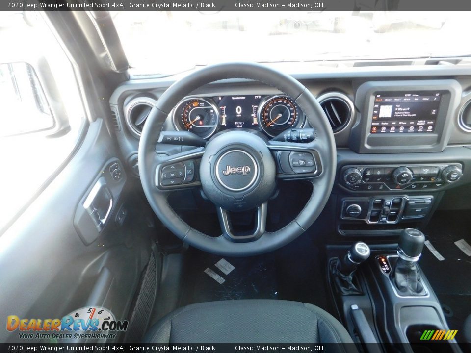2020 Jeep Wrangler Unlimited Sport 4x4 Granite Crystal Metallic / Black Photo #14