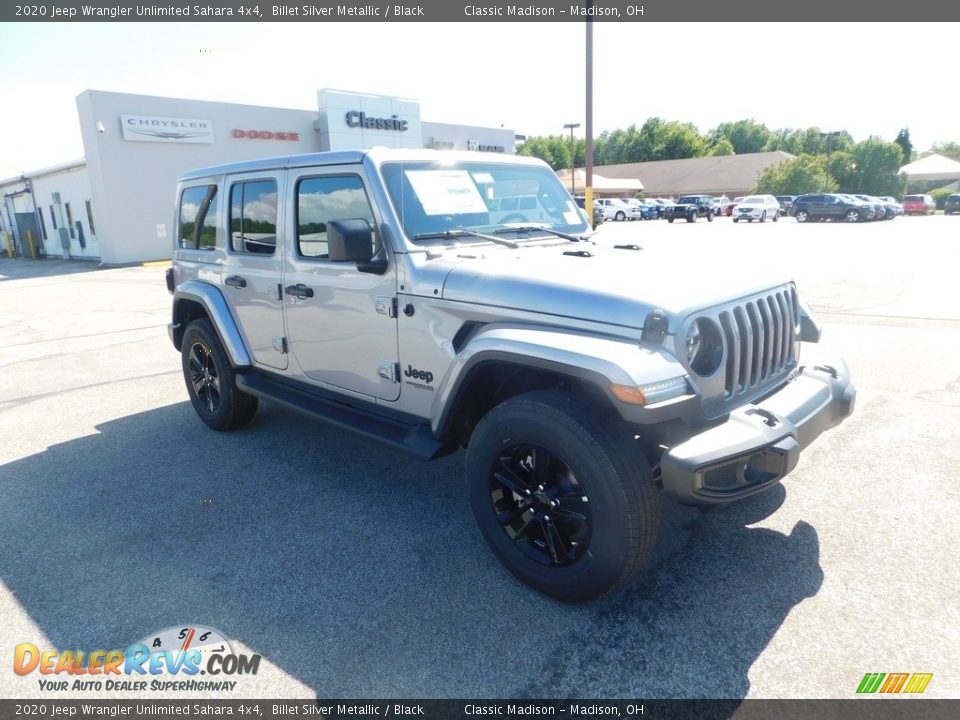 2020 Jeep Wrangler Unlimited Sahara 4x4 Billet Silver Metallic / Black Photo #1