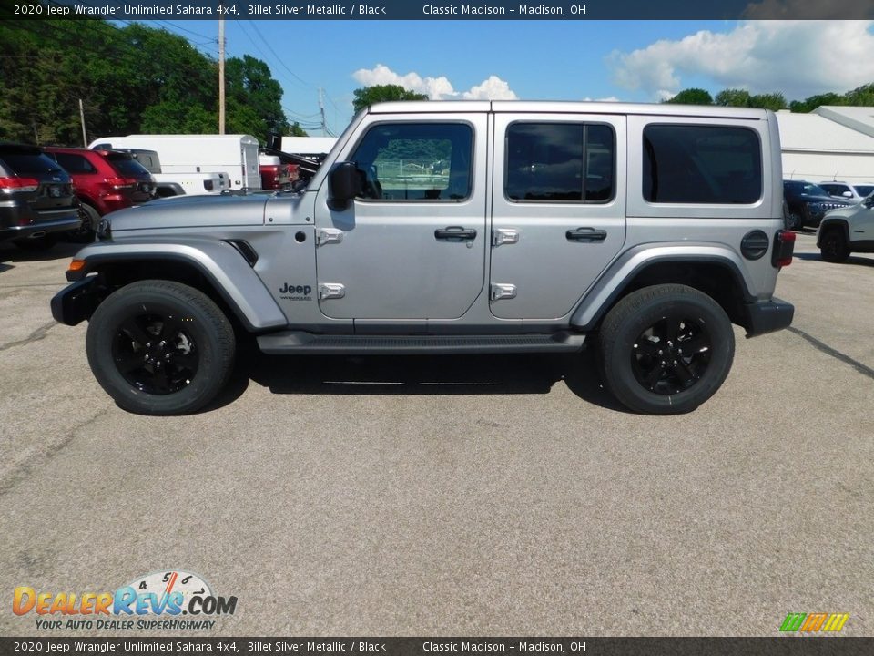 2020 Jeep Wrangler Unlimited Sahara 4x4 Billet Silver Metallic / Black Photo #4