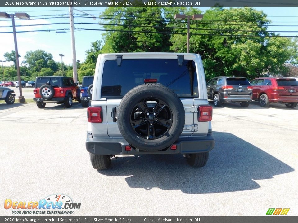 2020 Jeep Wrangler Unlimited Sahara 4x4 Billet Silver Metallic / Black Photo #6