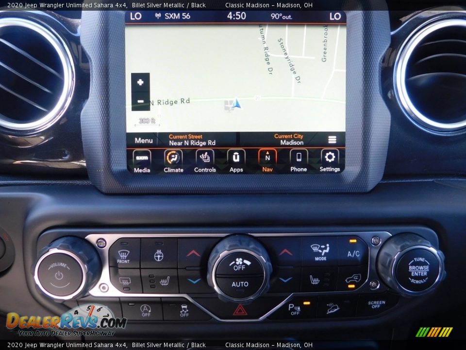 2020 Jeep Wrangler Unlimited Sahara 4x4 Billet Silver Metallic / Black Photo #13