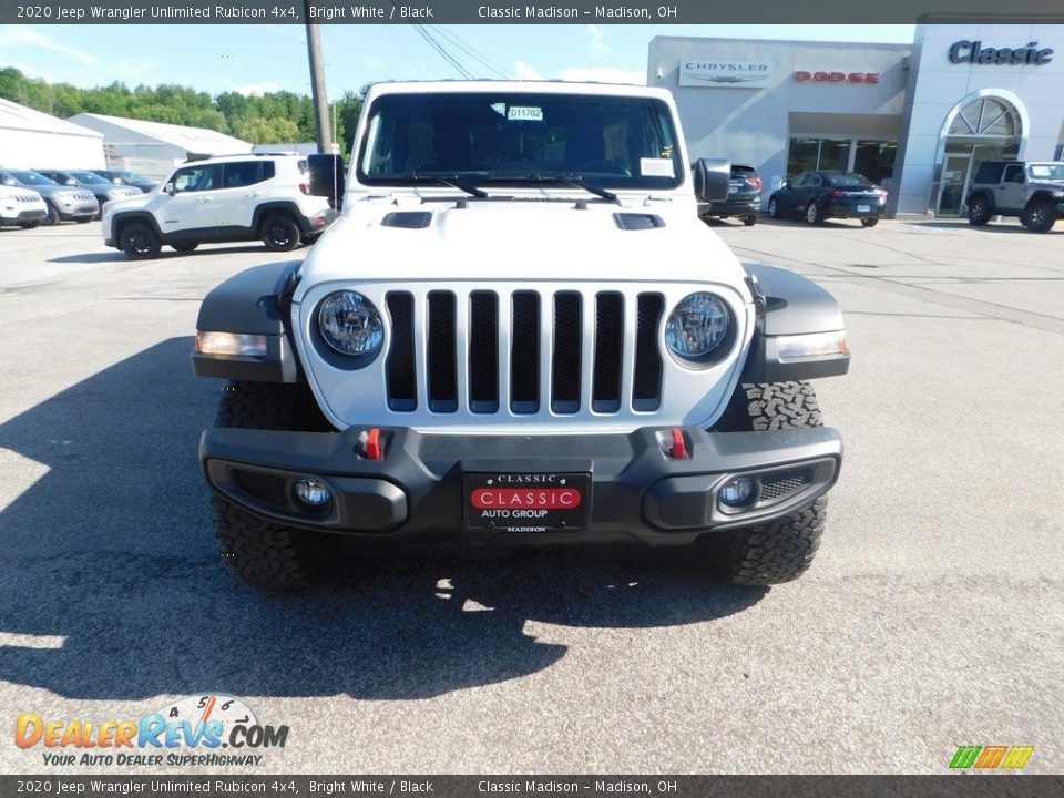 2020 Jeep Wrangler Unlimited Rubicon 4x4 Bright White / Black Photo #2