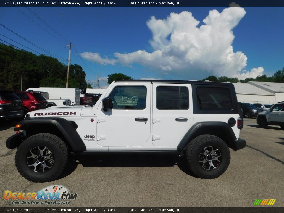 Bright White 2020 Jeep Wrangler Unlimited Rubicon 4x4 Photo #3