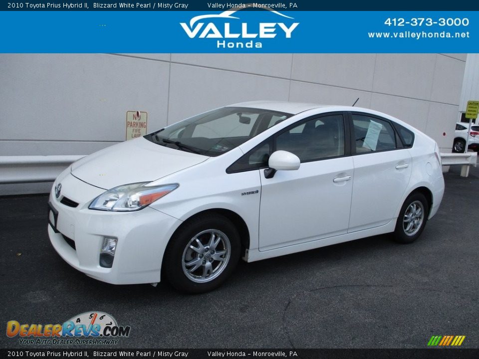 2010 Toyota Prius Hybrid II Blizzard White Pearl / Misty Gray Photo #1