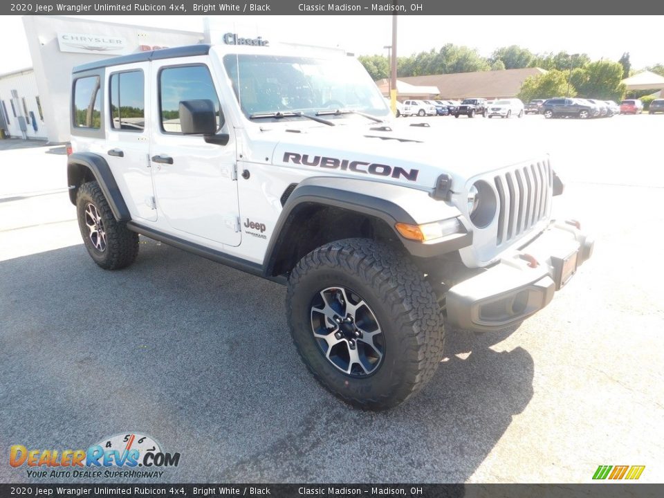 2020 Jeep Wrangler Unlimited Rubicon 4x4 Bright White / Black Photo #4