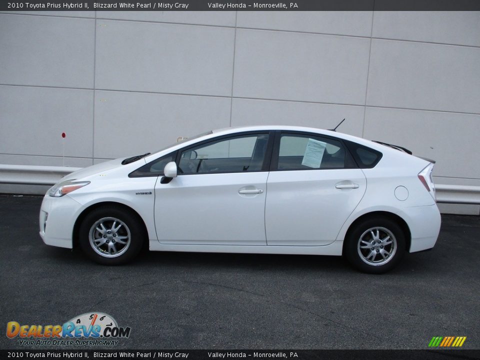 2010 Toyota Prius Hybrid II Blizzard White Pearl / Misty Gray Photo #2