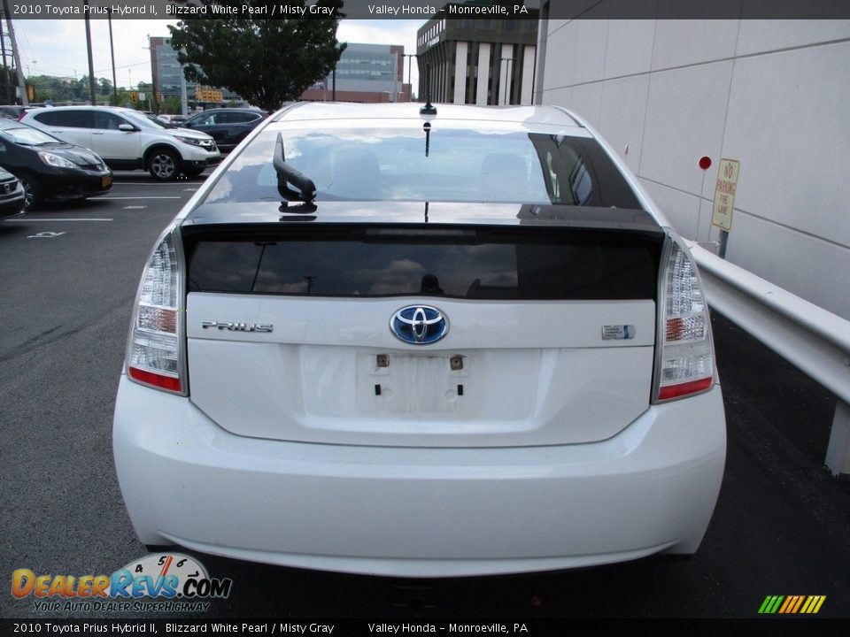 2010 Toyota Prius Hybrid II Blizzard White Pearl / Misty Gray Photo #4